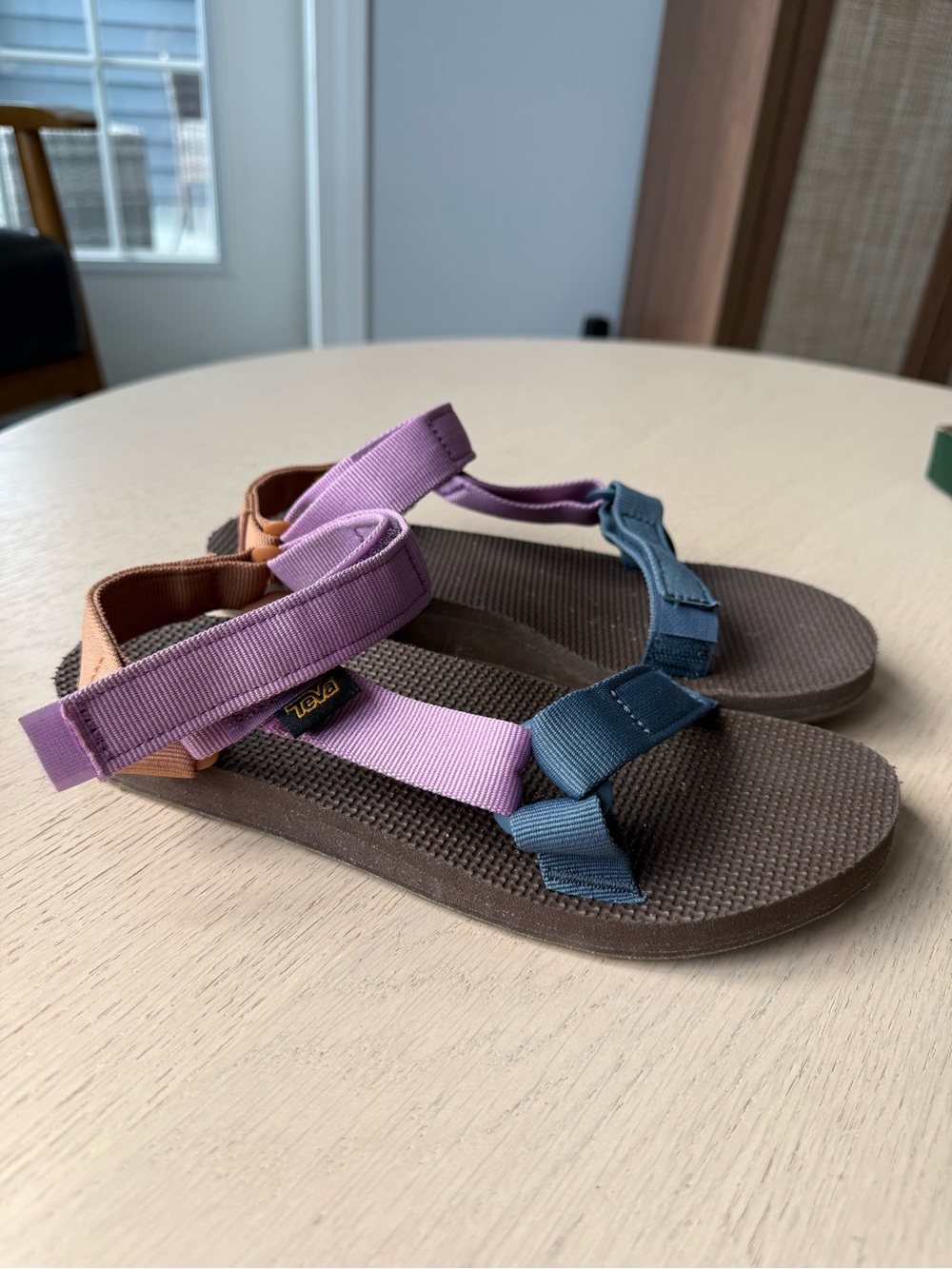 Teva Women’s Multi-Strap Sandals — Purple, Blue & Brown